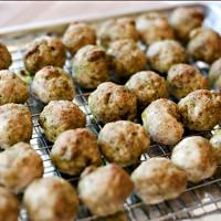 turkey pesto meatballs
