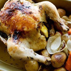 slow cooker roast chicken