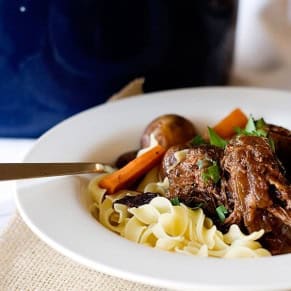 wine marinated pot roast