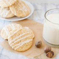 Permalink to: Eggnog Cookies with Eggnog Glaze eggnog cookie recipe with eggnog glaze recipe