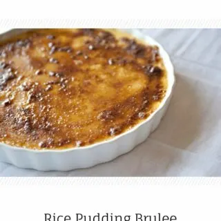 rice pudding brulee