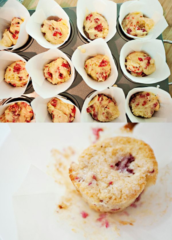 lemon raspberry muffins