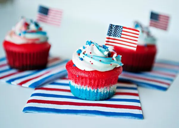 red, white and blue recipes