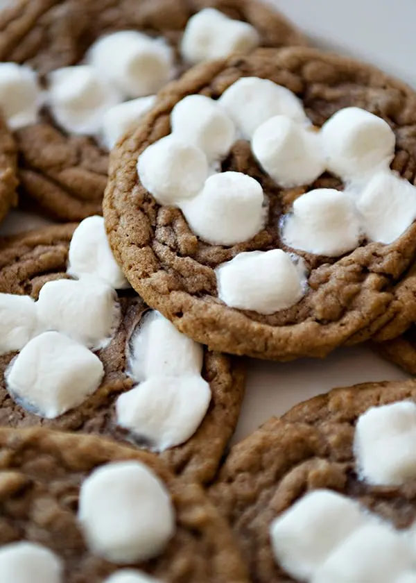 Hot Chocolate Cookie with Marshmallows