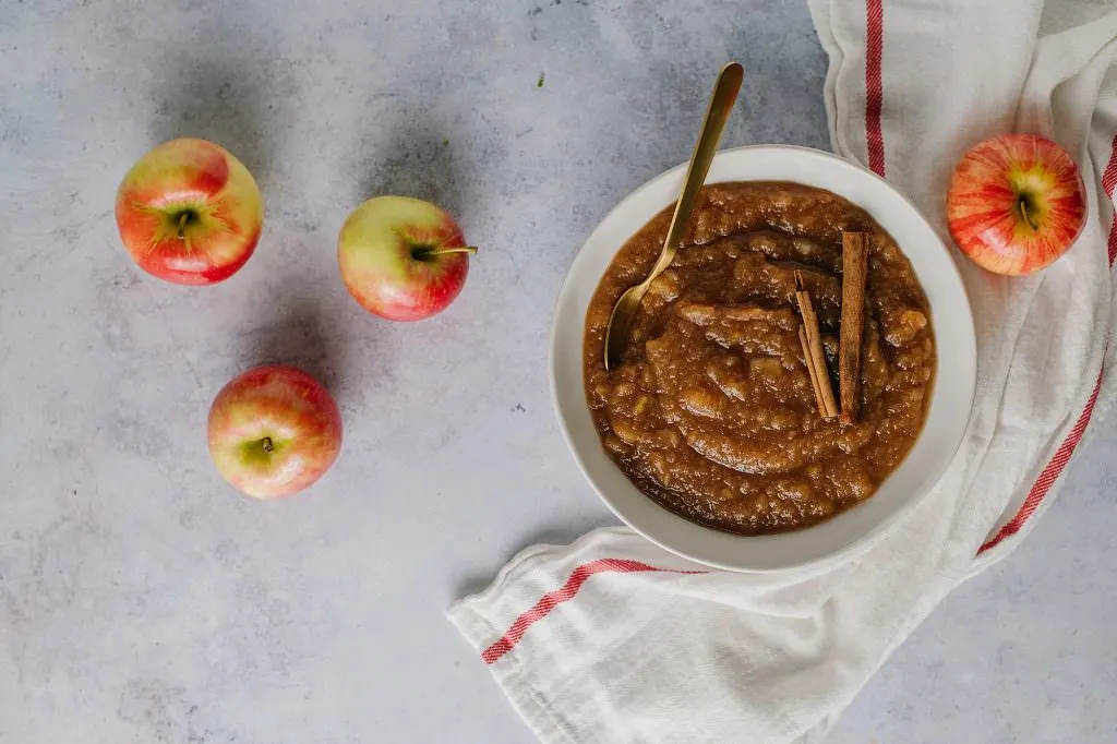 homemade applesauce in a bowl