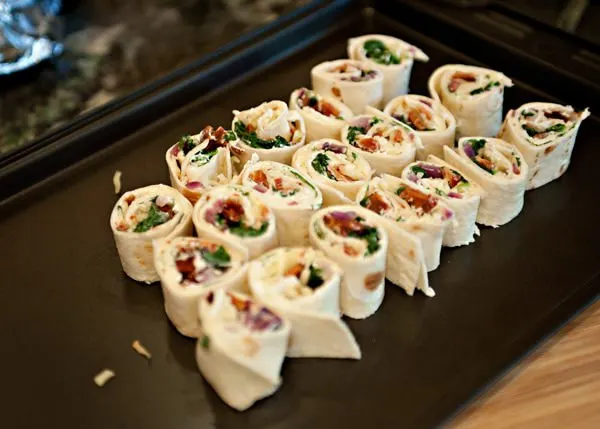 spinach and bacon roll ups recipe