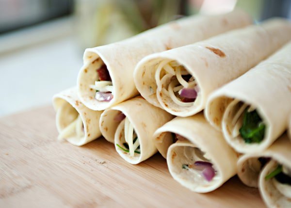 spinach and bacon roll ups recipe
