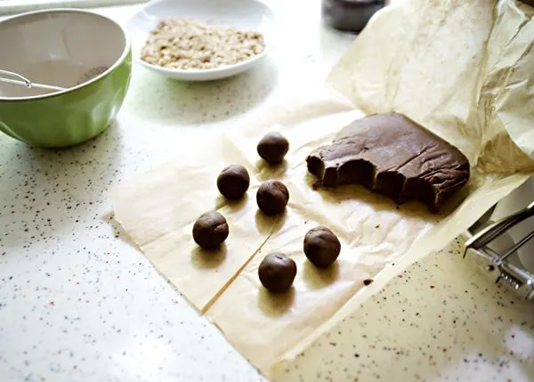 chocolate caramel pecan thumbprint recipe