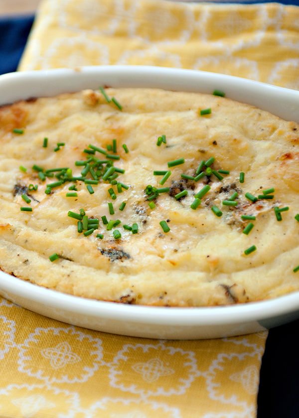 blue cheese and roasted apple mashed potatoes
