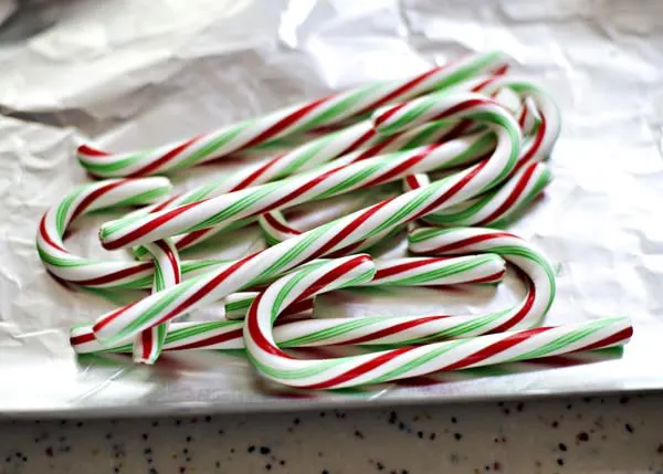 candy canes for christmas chocolate bark