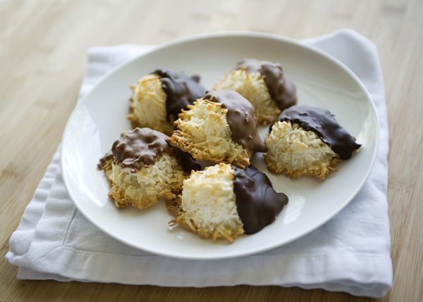 chocolate covered macaroons