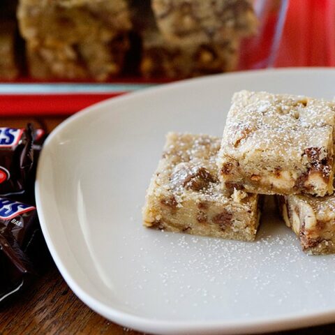 snickers cookie bars