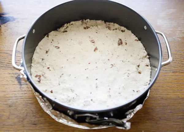 pecan crust for maple cheesecake