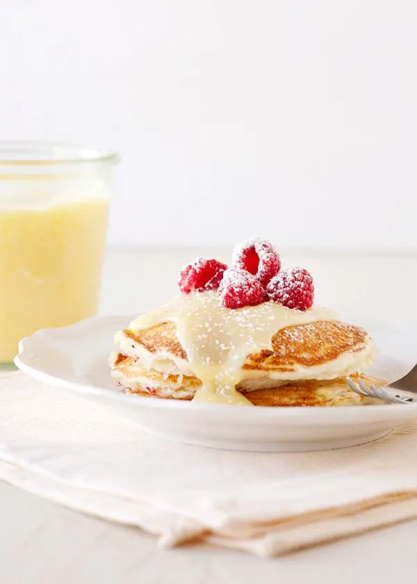 lemon raspberry pancakes recipe