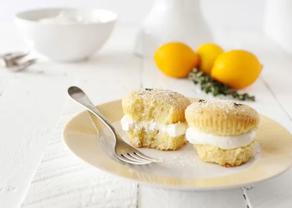 lemon thyme cupcakes with honey cream recipe
