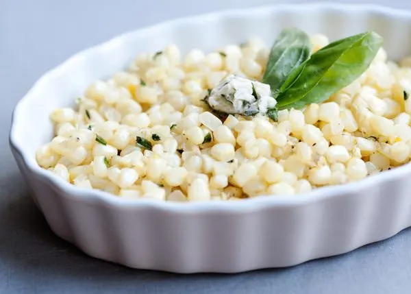 sauteed corn with basil butter recipe