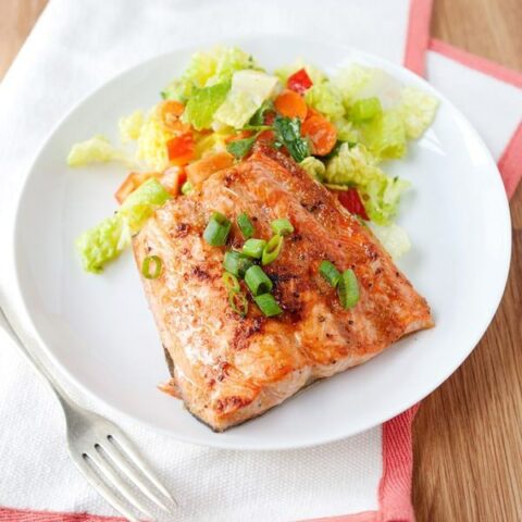 Quick Broiled Ginger Salmon