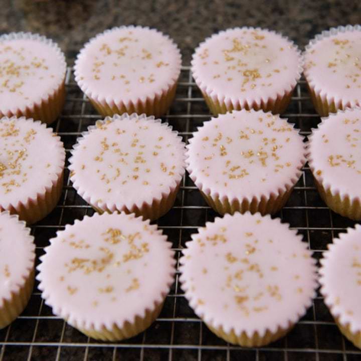 Ginger and Rosewater Cupcakes