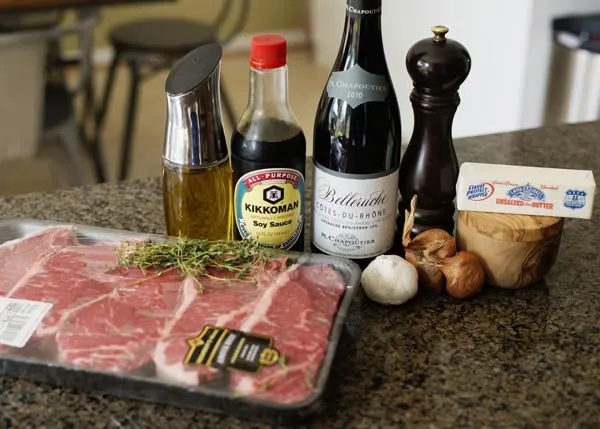 red wine steak recipe
