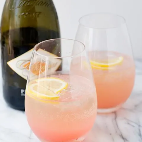Rhubarb Fizz Cocktail