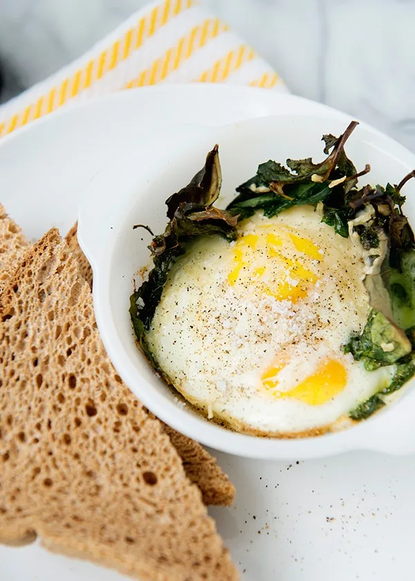 baked kale and egg cup recipe
