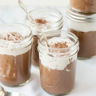 Vegan Chocolate Pudding with Whipped Coconut Cream