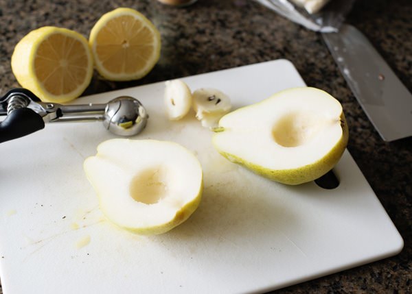 Roasted Pears with Maple Ricotta Cream recipe