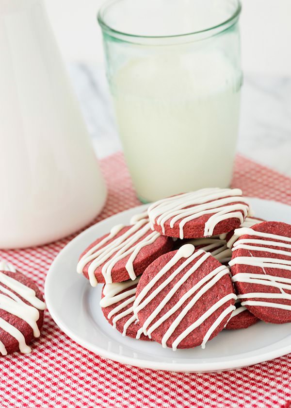 red velvet shortbread cookies recipe