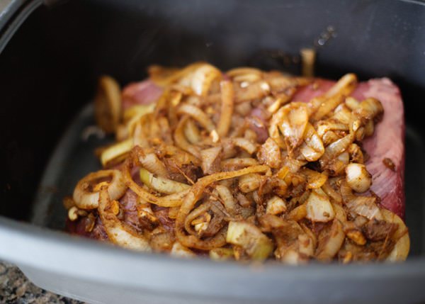 Slow Cooker Sweet and Sour Brisket recipe