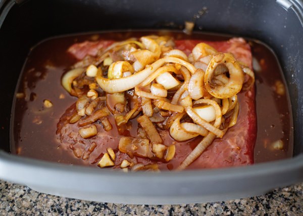 Slow Cooker Sweet and Sour Brisket recipe