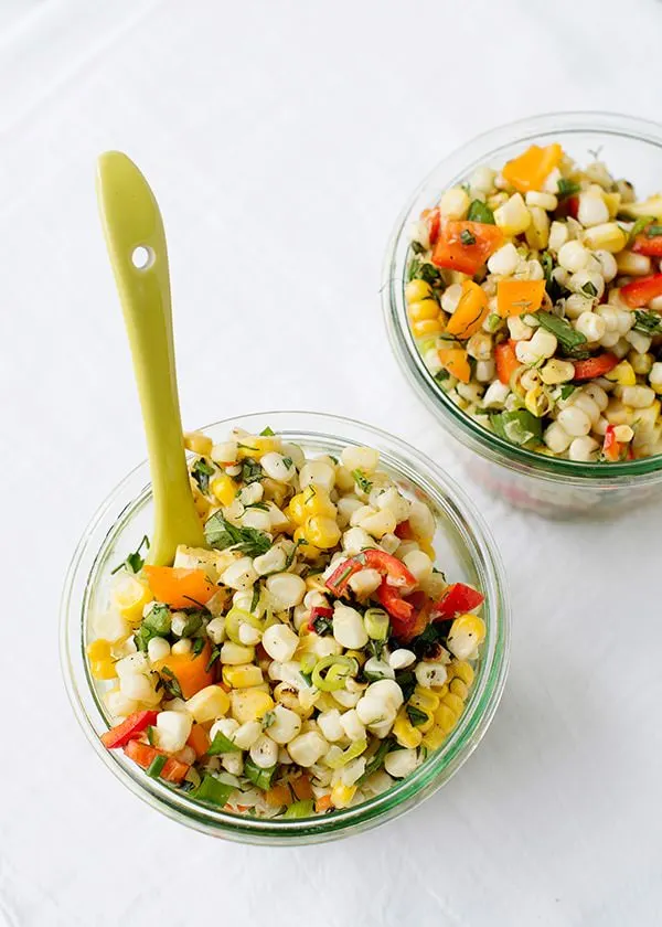 grilled corn salad with fresh herb recipe