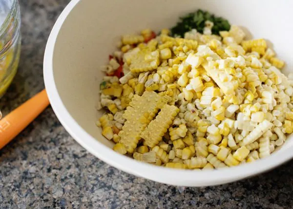 grilled corn salad with herb recipe