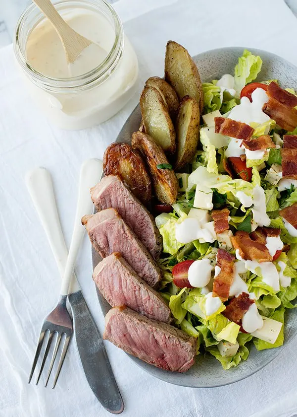 steak and roasted potato salad recipe