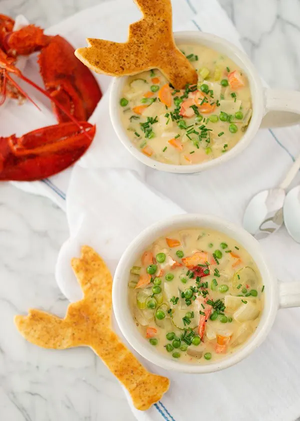 lobster pot pie with old bay puff pastry crackers recipe