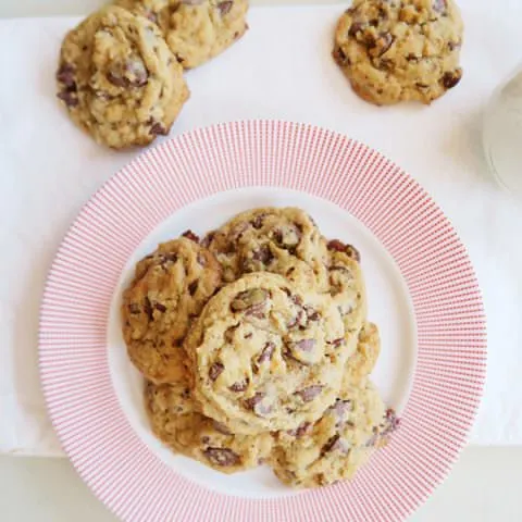 Soft Whole Wheat Caramel Chip Cookies