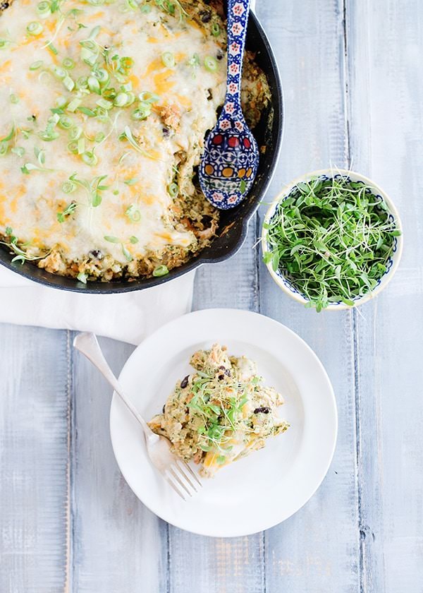 green chile rice and chicken skillet recipe