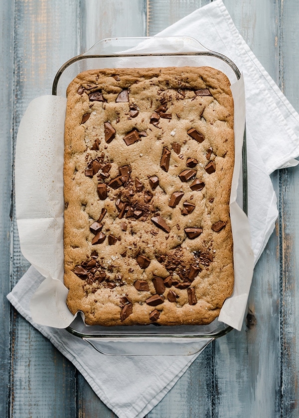 Spiced Chocolate Chip Cookie Bars