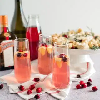 Champagne with Cranberry and Orange