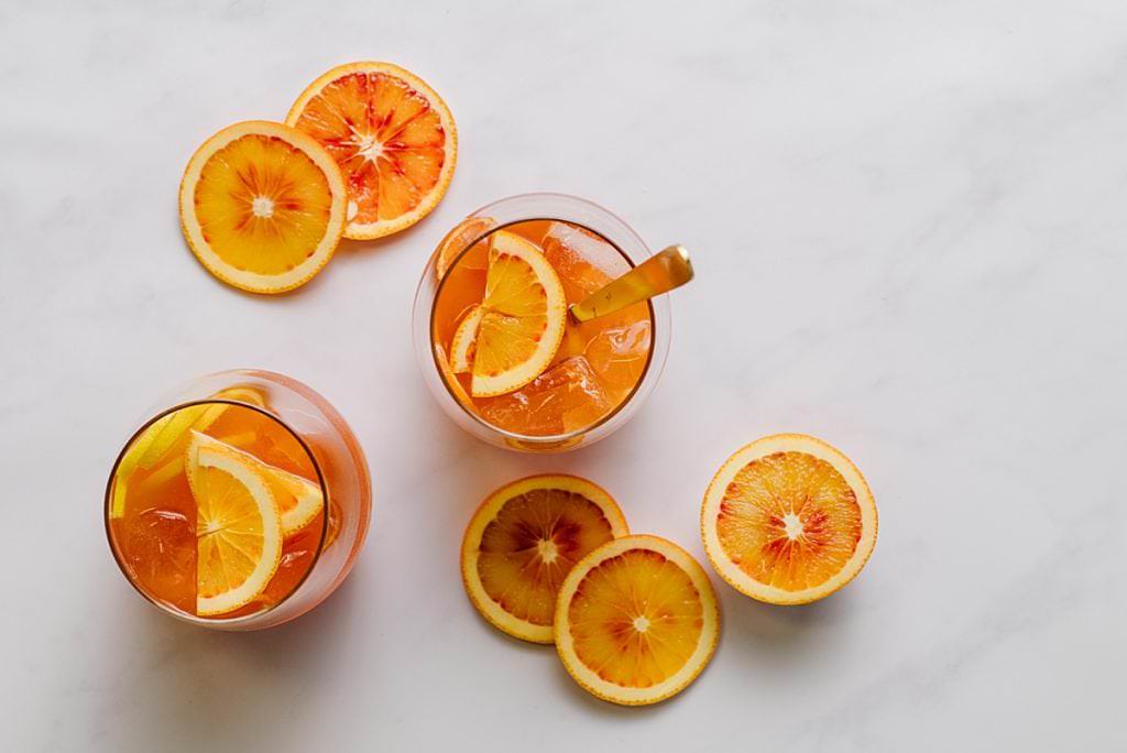 Blood Orange Amaretto Cocktails