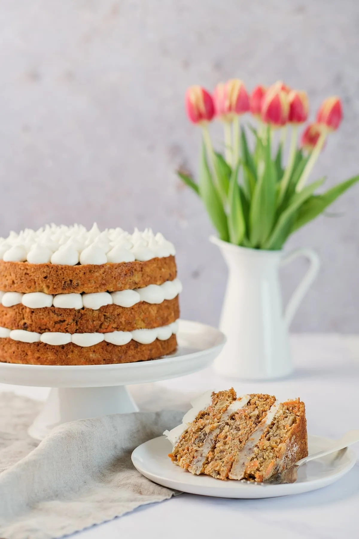 Frog Commissary Carrot Cake with Pecan Filling and Cream Cheese Frosting