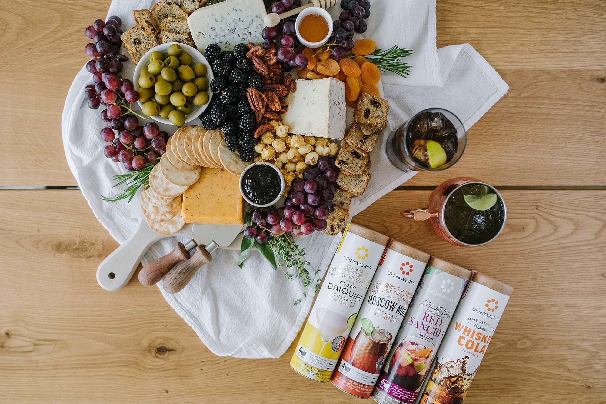 cheeseboard and drinkworks pods