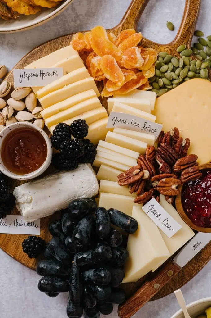 ingredients for roth cheeseboard