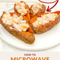 Microwaved Sweet Potato with Tuna Salad recipe