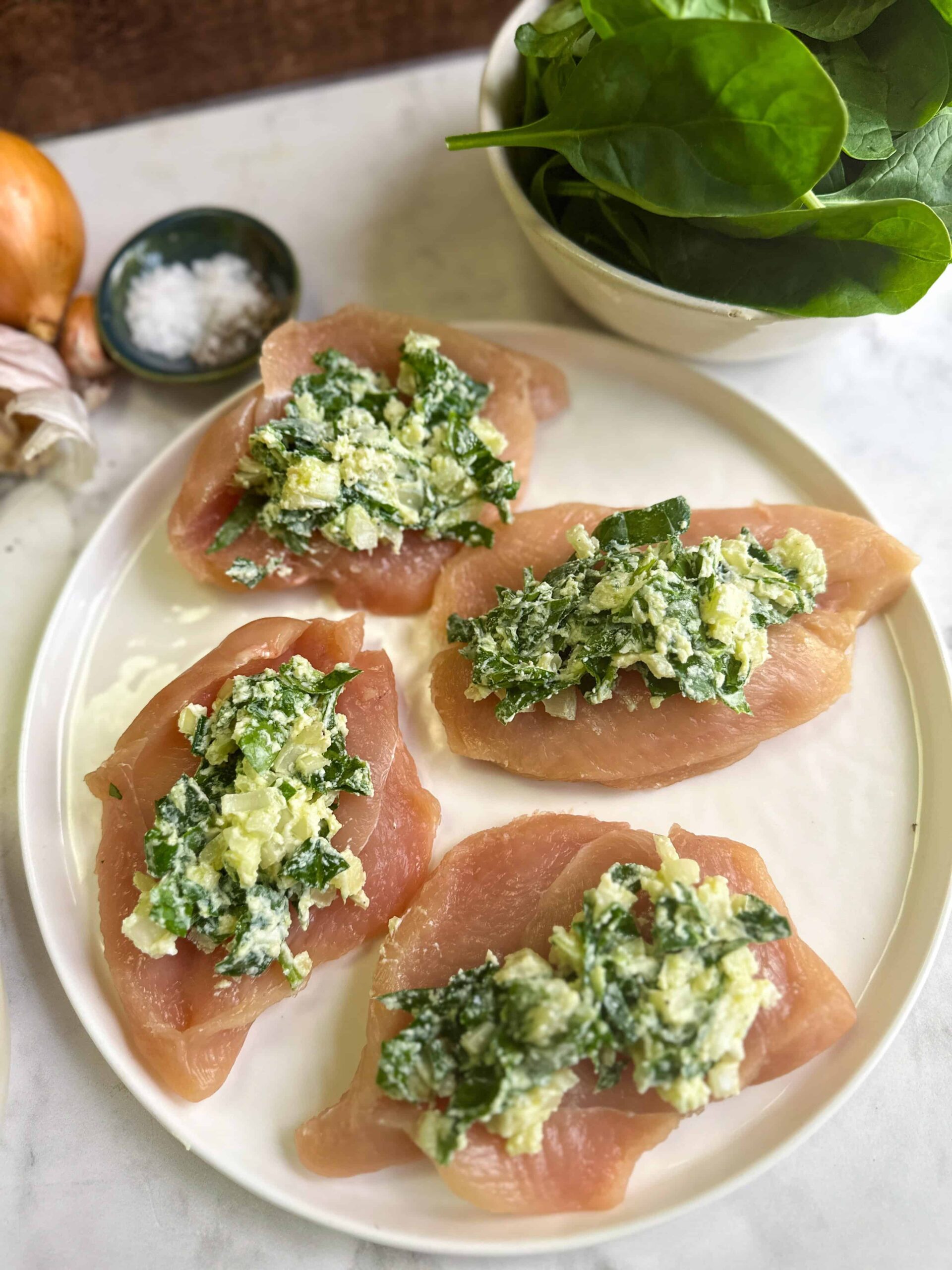 Stuffed Chicken Breast with Spinach | Baked Bree