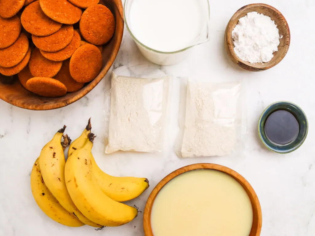 Banana Pudding ingredients