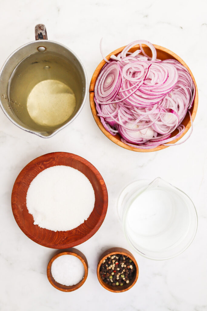 Pickled Red Onions Recipe ingredients
