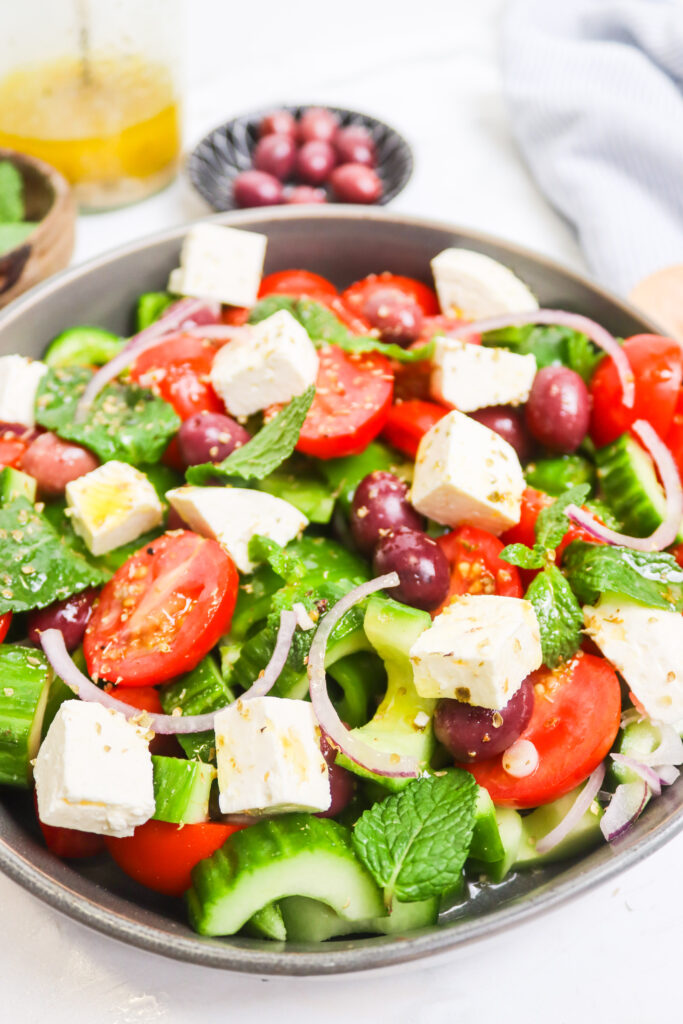 The Best Greek Salad Recipe (Really!) featured