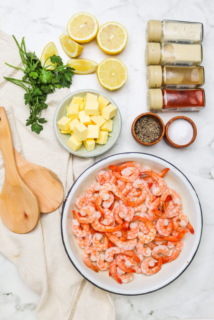 Delicious Sauteed Shrimp ingredients