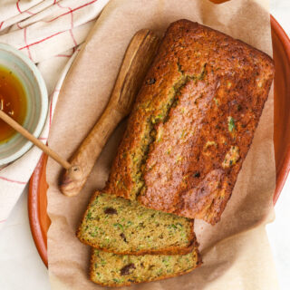Zucchini bread from above