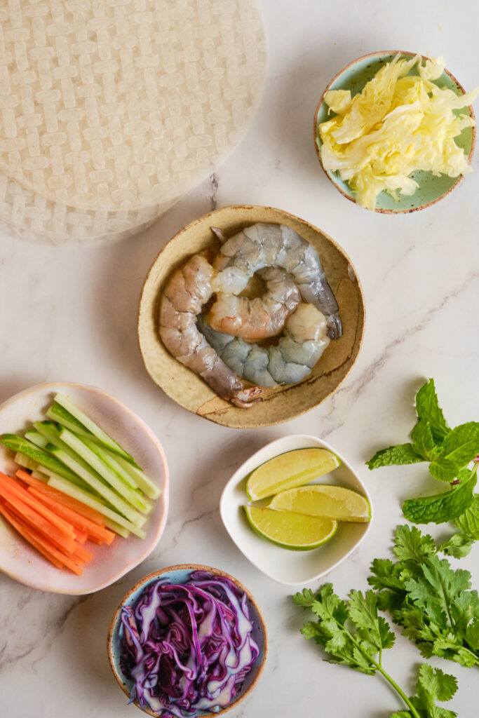 How to Make Fresh Spring Rolls Ingredients